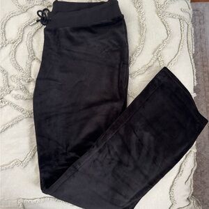 Women’s Black Velour Sweatpants By Juicy Couture